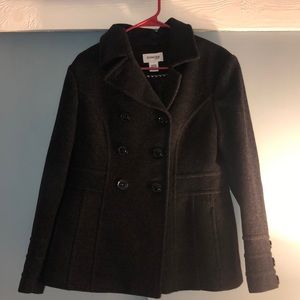 St John Bays Grey Wool Peacoat